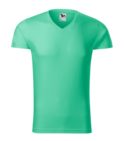 Slim Fit V-neck Koszulka męska 2XL - obrazek 2