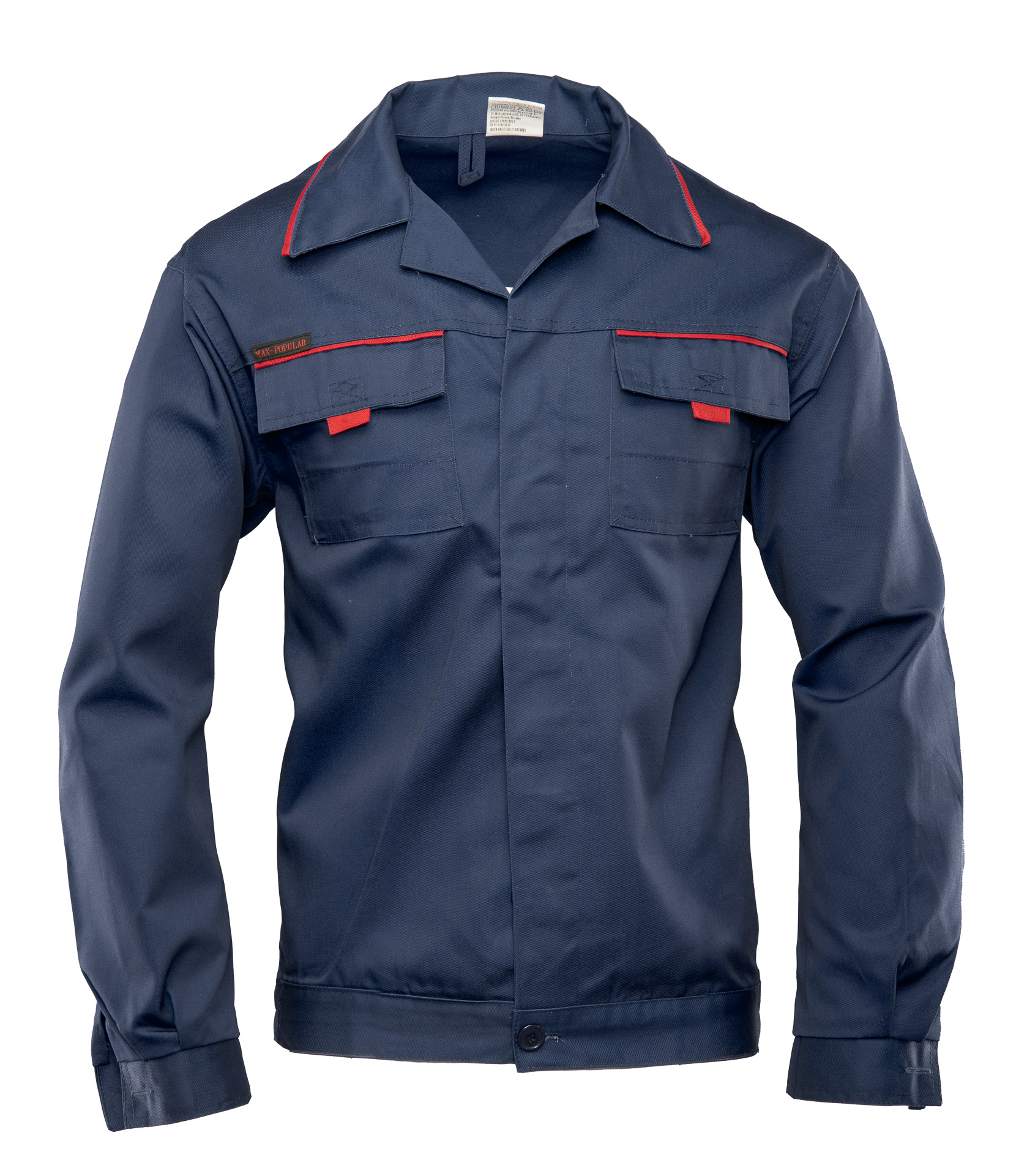 MAX-POPULAR BLUZA - STALOWY R.44