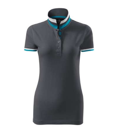 Collar Up Koszulka polo damska L - obrazek 2