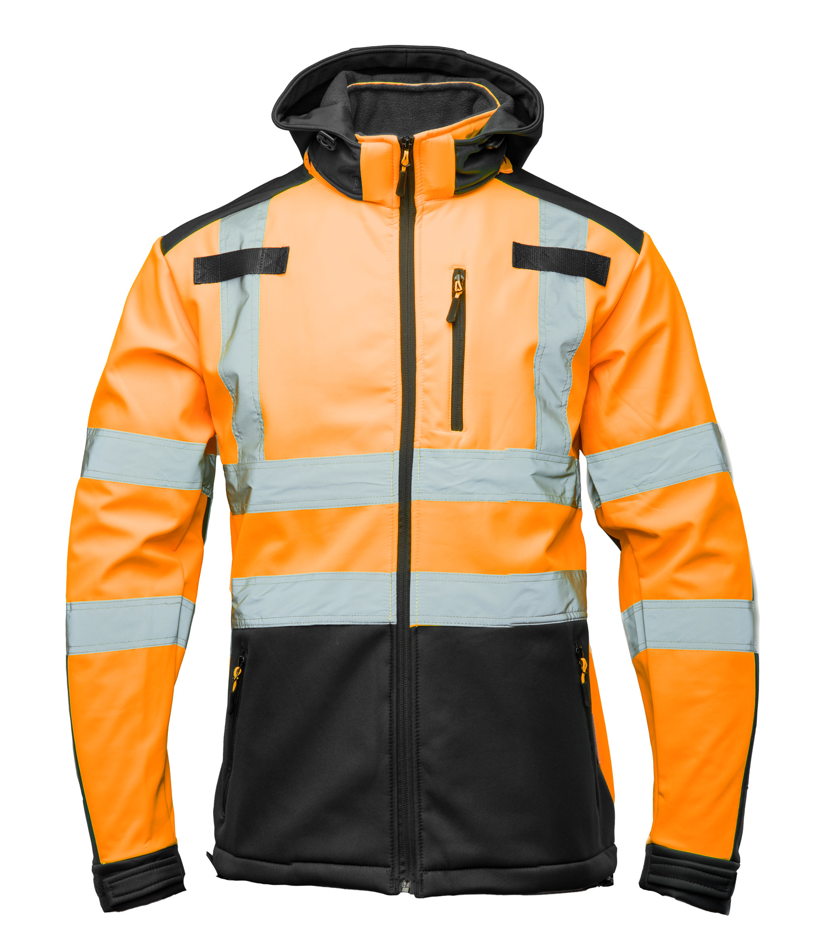 BRIXTON FLASH SOFTSHELL WSTAWKA GRANAT BF005 Z PASAMI ODBLASK. POMARAŃCZ KAT 2 klasa2 R.M