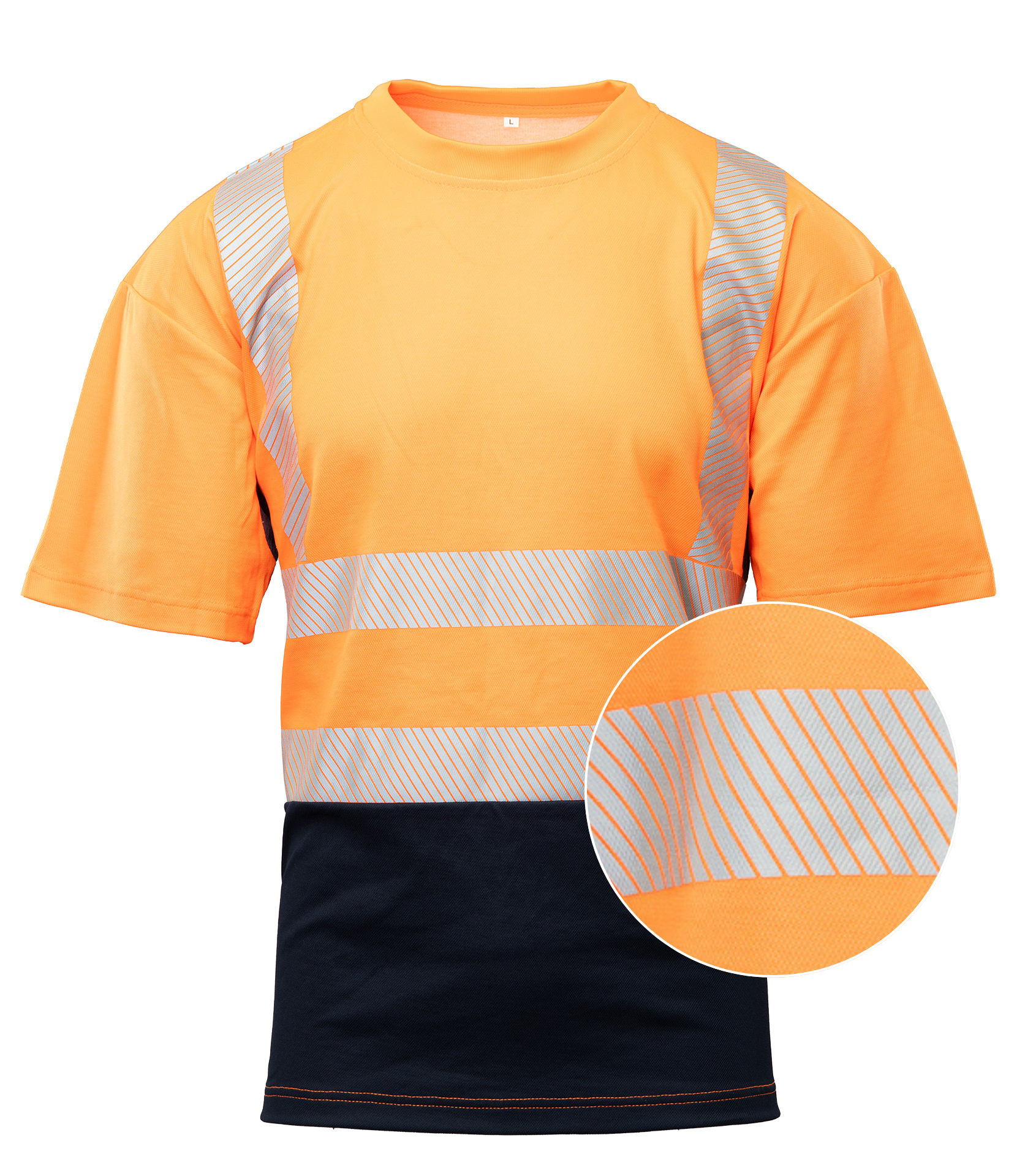 BRIXTON FLASH T-SHIRT SIATKA TRANSFER BF-017-O POMARAŃCZ R.S