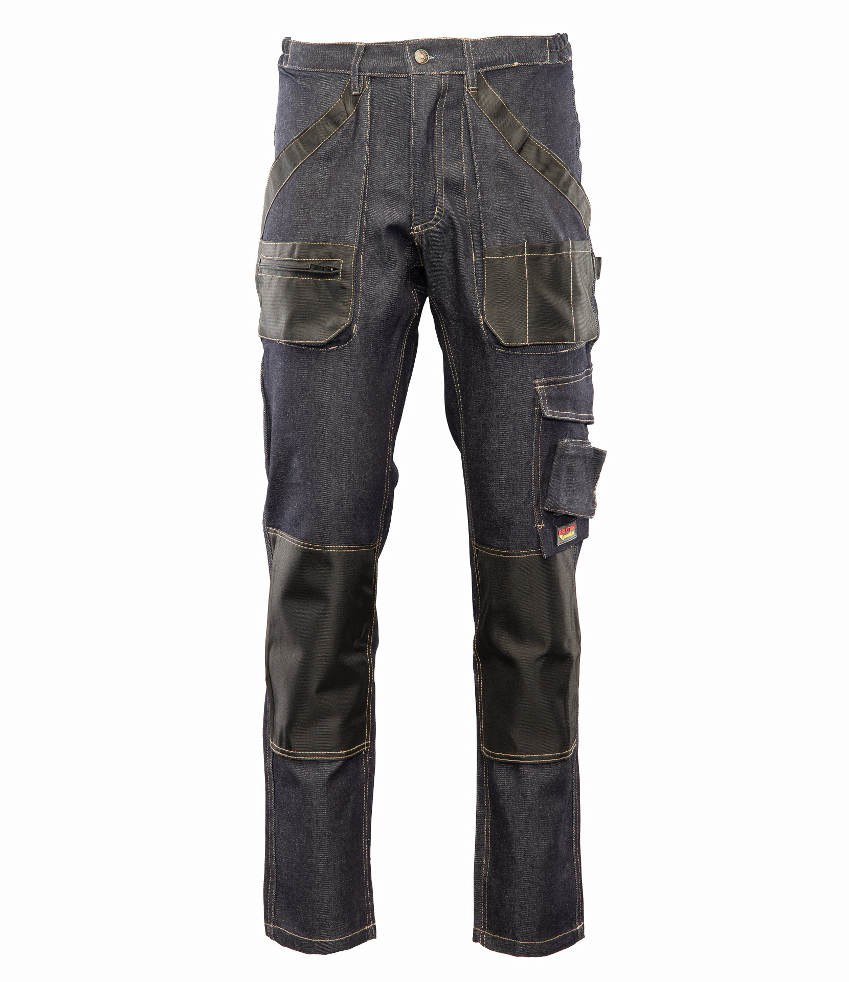 BRIXTON PRACTICAL SPODNIE DO PASA JEANS BAWEŁNA/SPANDEX R.46