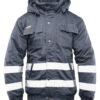 BRIXTON SNOW BRIXTON SNOW KURTKA OCIEPLANA STAL / PASY ODBLASK R.M