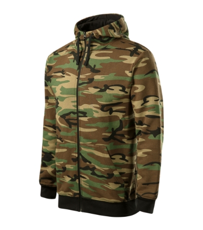 Camo Zipper Bluza męska S
