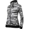 Camo Zipper Bluza damska 2XL