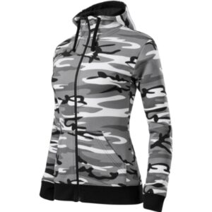 Camo Zipper Bluza damska S
