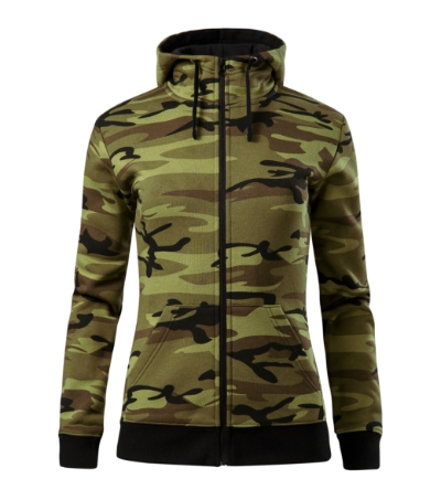Camo Zipper Bluza damska S - obrazek 2