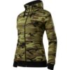 Camo Zipper Bluza damska S