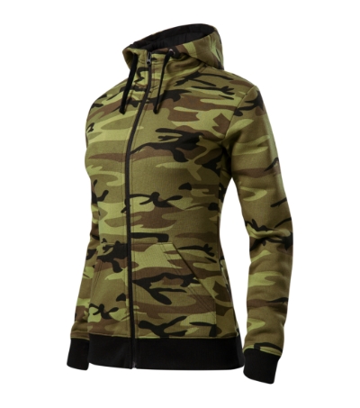 Camo Zipper Bluza damska S