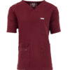 MYNTS MYNTS V-Neck Pocket Genius - ScrubTop Men MMT003 Burgundy R.3XL