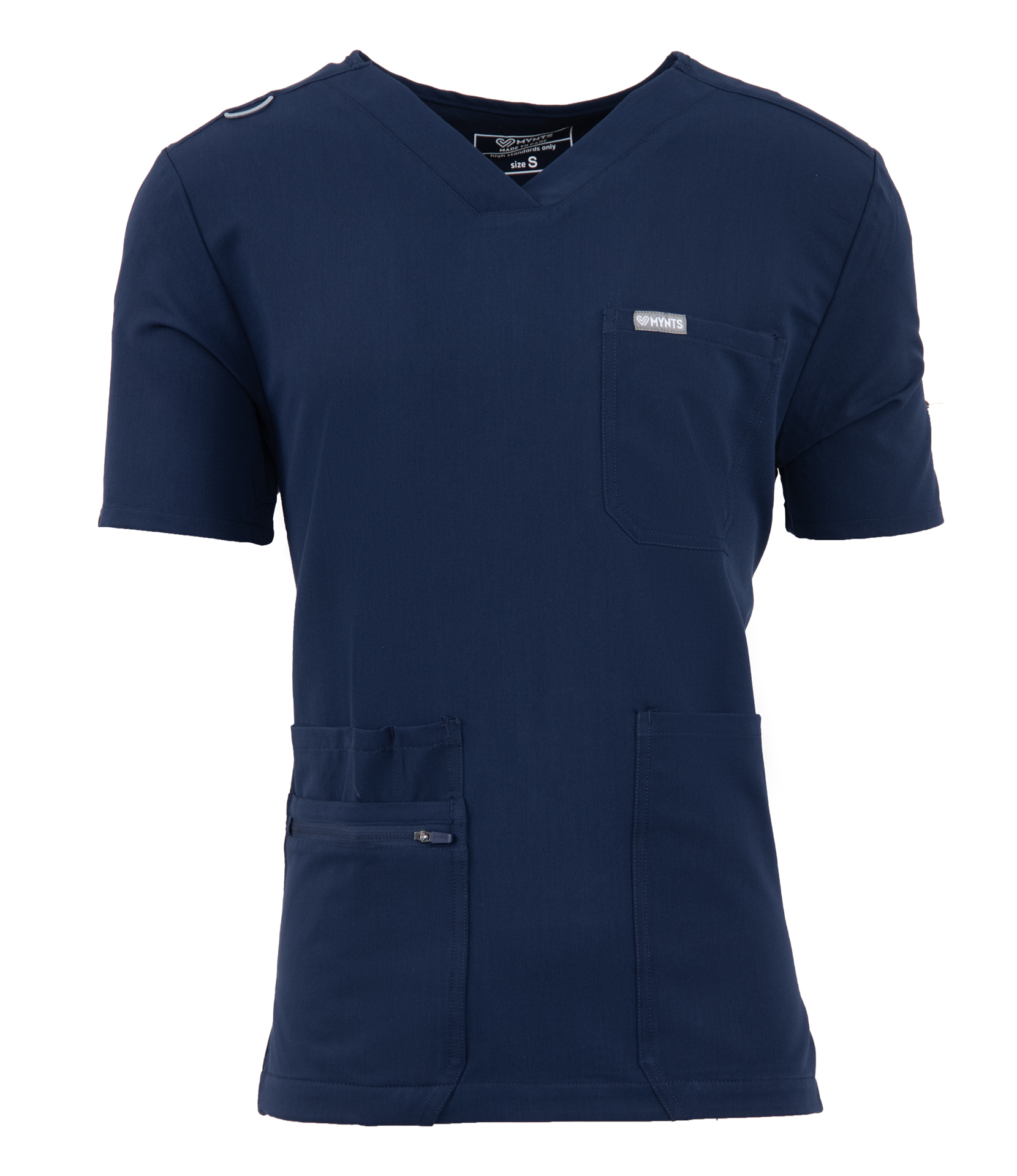 MYNTS MYNTS V-Neck Pocket Genius - ScrubTop Men MMT003 Midnight Navy R.M