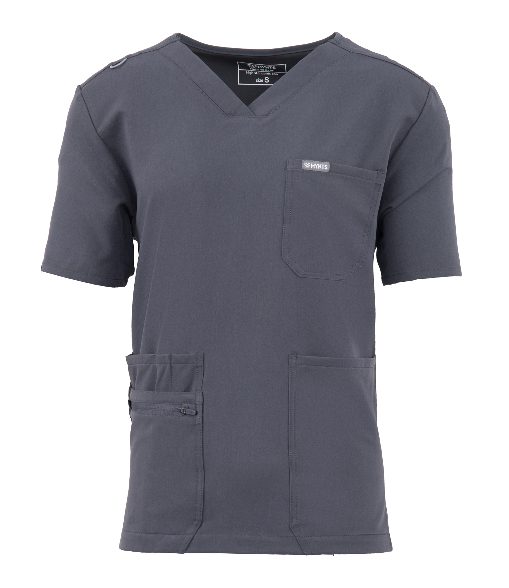 MYNTS MYNTS V-Neck Pocket Genius - ScrubTop Men MMT003 MoonStone Grey R.L