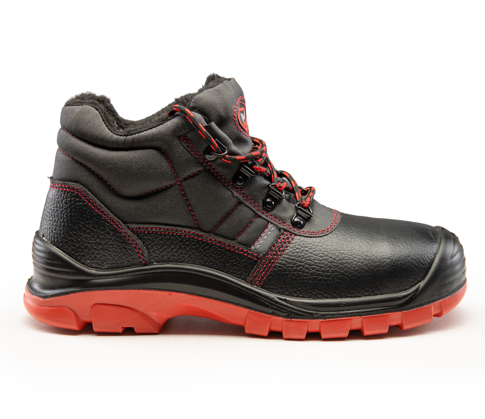 MAX-POPULAR. TRZEWIK OCIEPLANY CZERWONY S3 SRC R.43