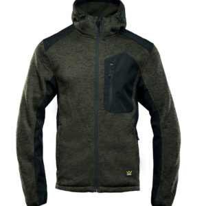 SEVEN KINGS SEVEN KINGS BLUZA ROZPINANA Z KAPTUREM KHAKI R.M