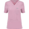 MYNTS MYNTS V-Neck Two Pockets – Scrub Top Women WMT002 Rose Water R.3XL