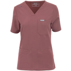 MYNTS MYNTS V-Neck Two Pockets – Scrub Top Women WMT002 Terra Rose R.5XL