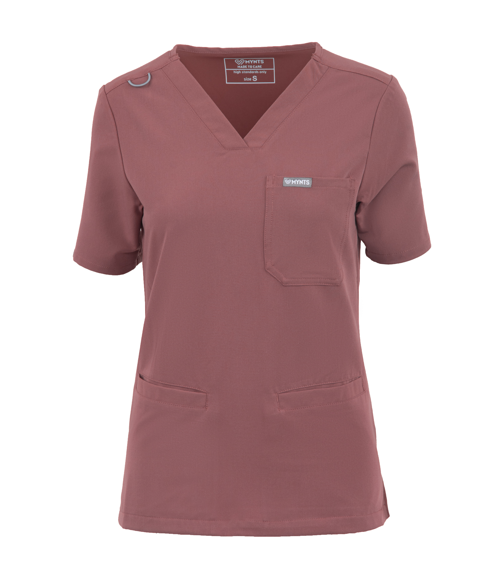 MYNTS MYNTS V-Neck Two Pockets – Scrub Top Women WMT002 Terra Rose R.M