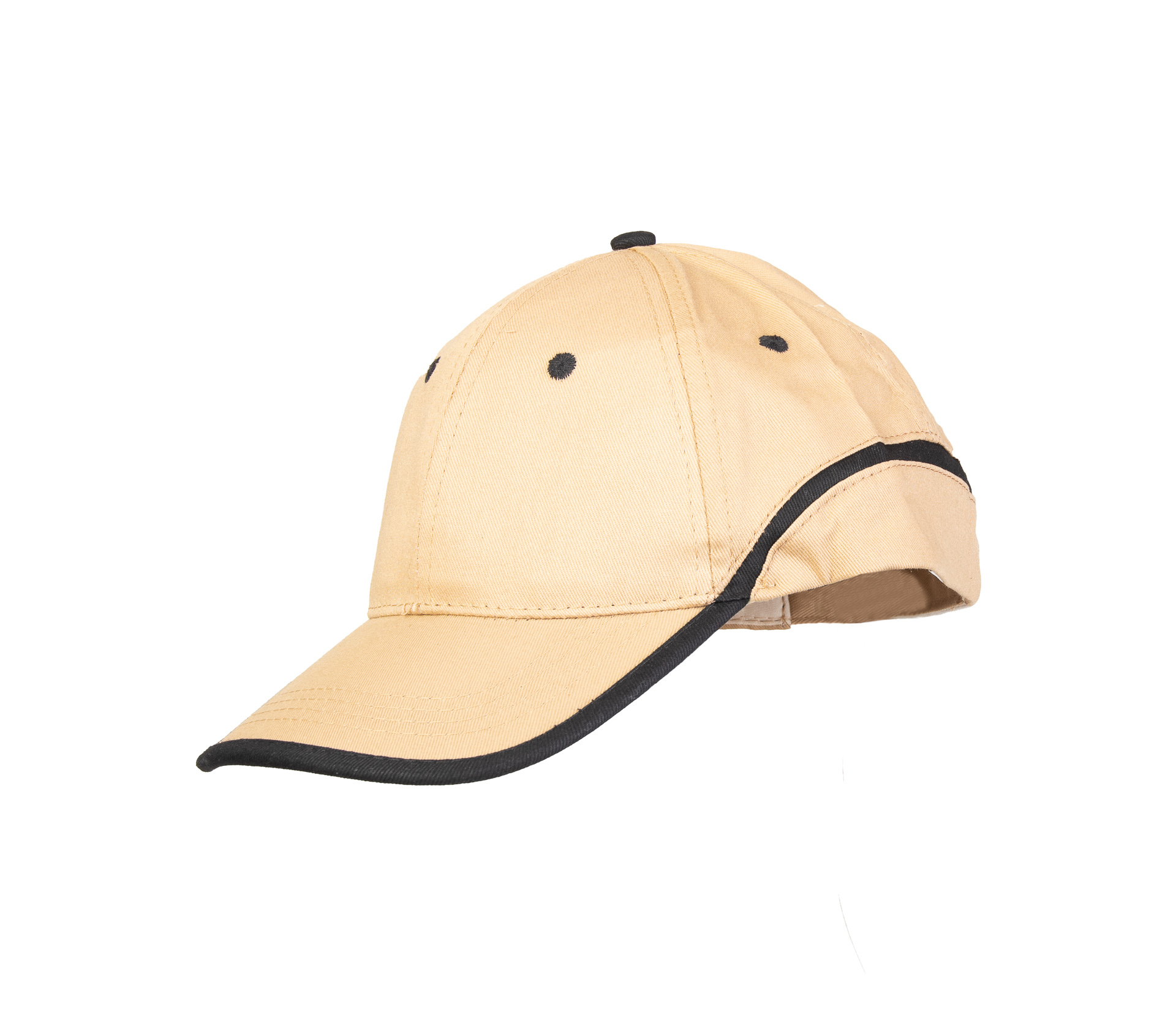 BASEBALL CZAPKA BASEBALL BEŻOWO-CZARNA R._______a