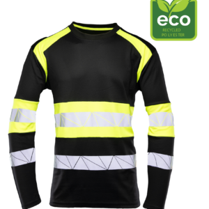 SEVEN KINGS ECO RIVAL KOSZULKA LONGSLEEVE CZARNY/ŻÓŁTY R.3XL.