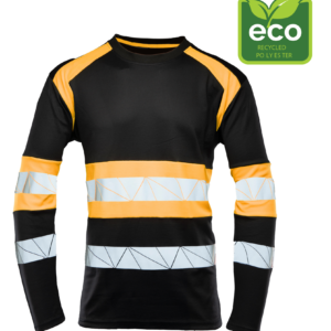 SEVEN KINGS ECO RIVAL KOSZULKA LONGSLEEVE CZARNY/POMARAŃCZ R.2XL.