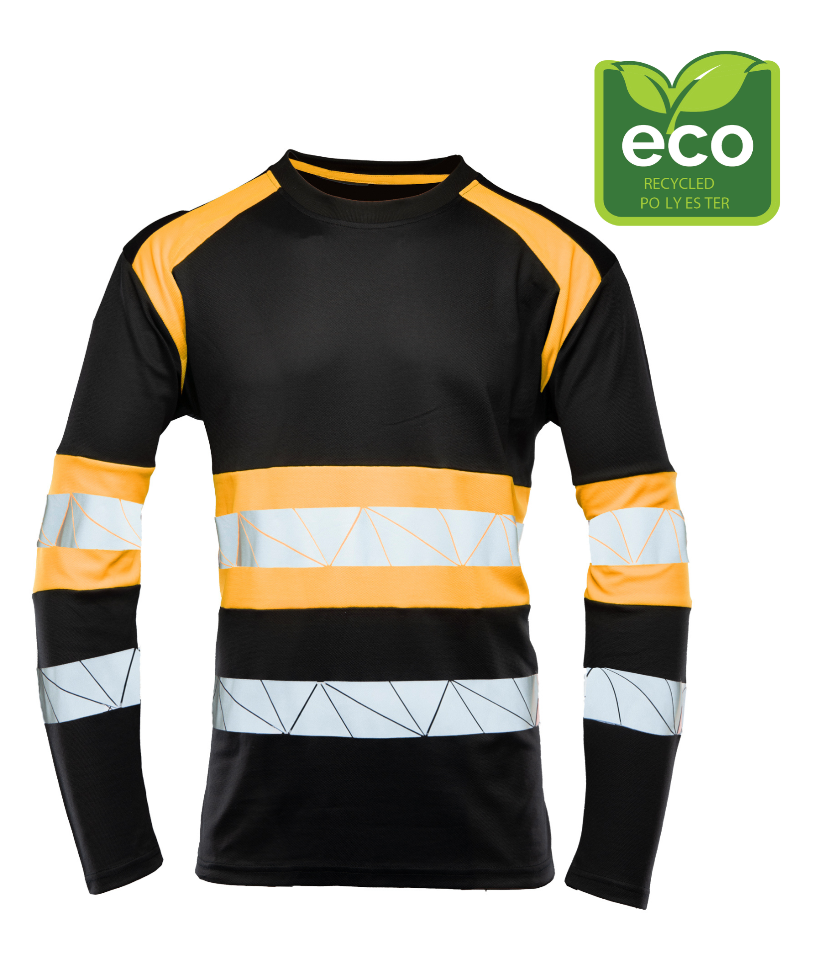 SEVEN KINGS ECO RIVAL KOSZULKA LONGSLEEVE CZARNY/POMARAŃCZ R.M