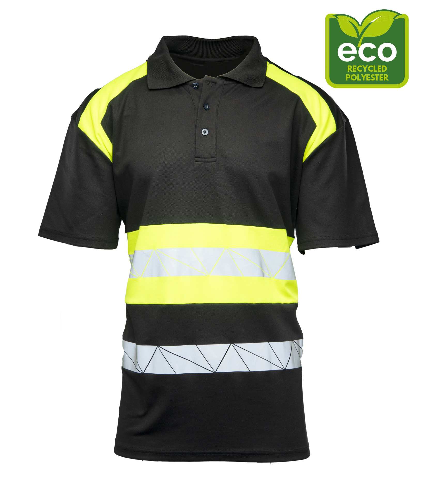 SEVEN KINGS ECO RIVAL KOSZULKA POLO CZARNY/ŻÓŁTY R.M