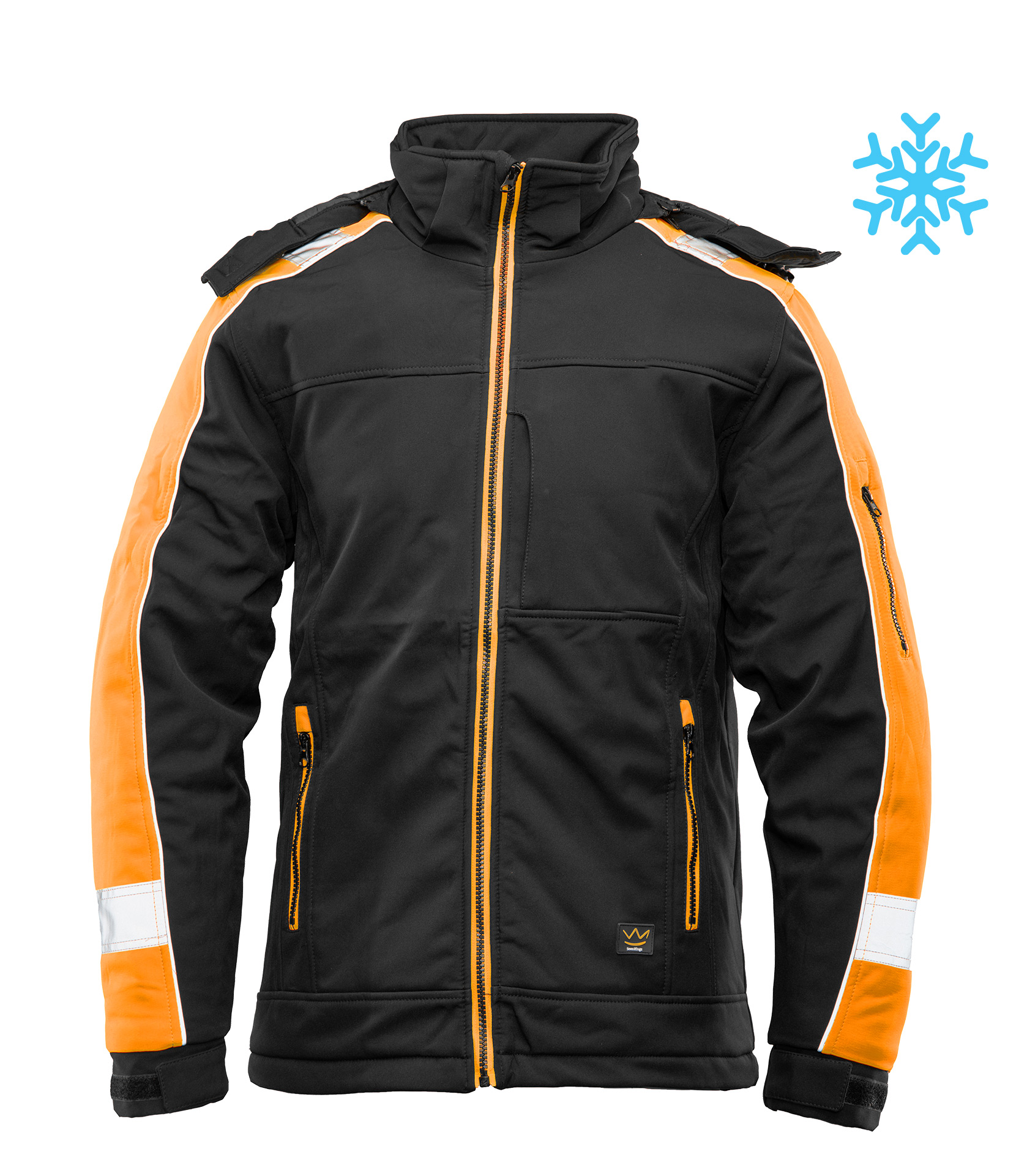 SEVEN_KINGS OCIEPLANY SOFTSHELL RIVAL POMARAŃCZOWY R.S