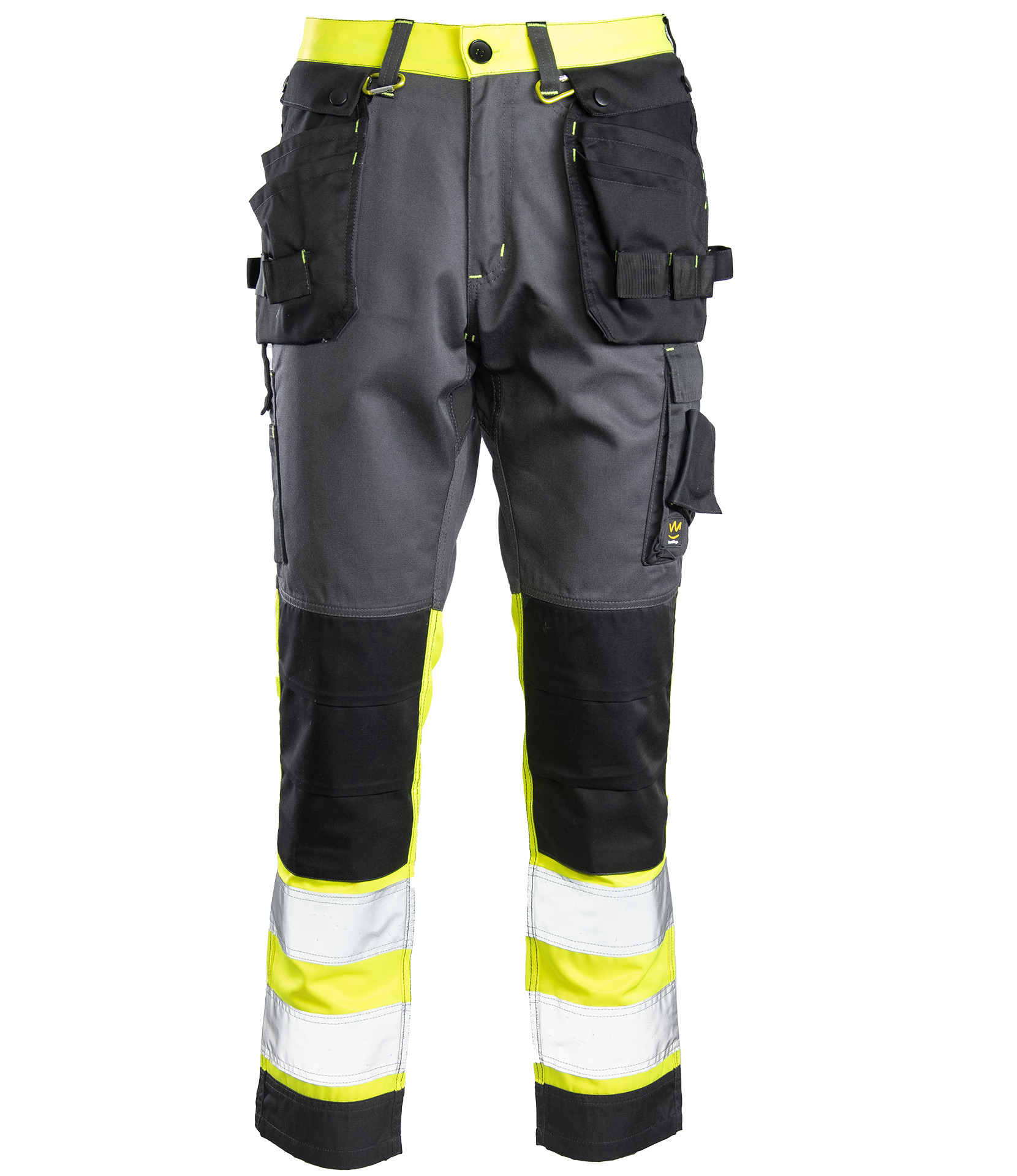 SEVEN KINGS SPODNIE DO PASA FLASH STALOWO/ŻÓŁTY KAT. II SKF01Y R.32