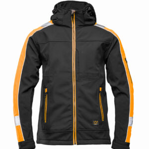 SEVEN_KINGS RIVAL SOFTSHELL CZARNY/POMARAŃCZ R.4XL.