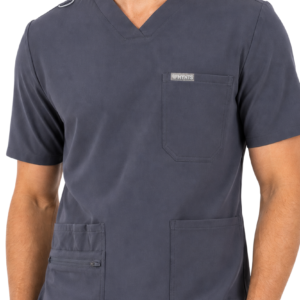 MYNTS MYNTS V-Neck Pocket Genius - ScrubTop Men MMT003 MoonStone Grey R.L