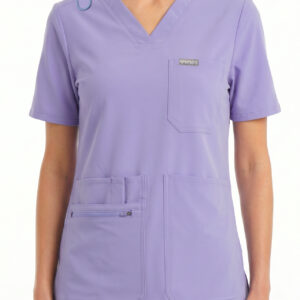 MYNTS MYNTS V-Neck Pocket Genius – Scrub Top Women WMT001 Lavender R.L