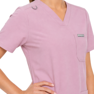 MYNTS MYNTS V-Neck Two Pockets – Scrub Top Women WMT002 Rose Water R.L