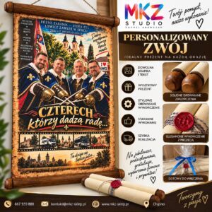 PERSONALIZOWANY ZWÓJ – RĘCZNIE WYKONANY OD POCZĄTKU DO KOŃCA