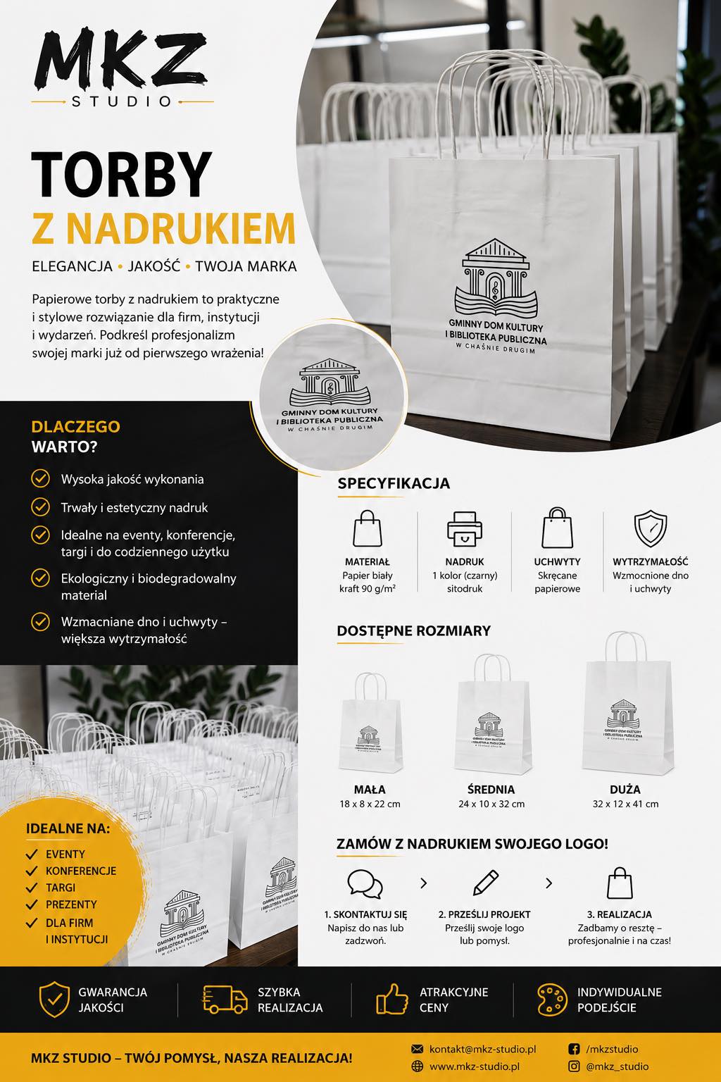 Torby reklamowe z nadrukiem od MKZ Studio!