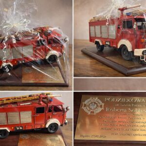 🚒 Model wozu strażackiego z personalizacją – wyjątkowe podziękowanie 🚒