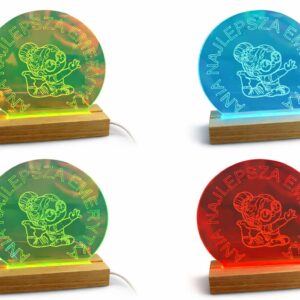 Personalizowana lampka LED wyjątkowy prezent z charakterem