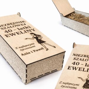 Personalizowane drewniane pudełko z grawerem