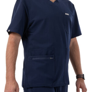 MYNTS MYNTS V-Neck Pocket Genius - ScrubTop Men MMT003 Midnight Navy R.L