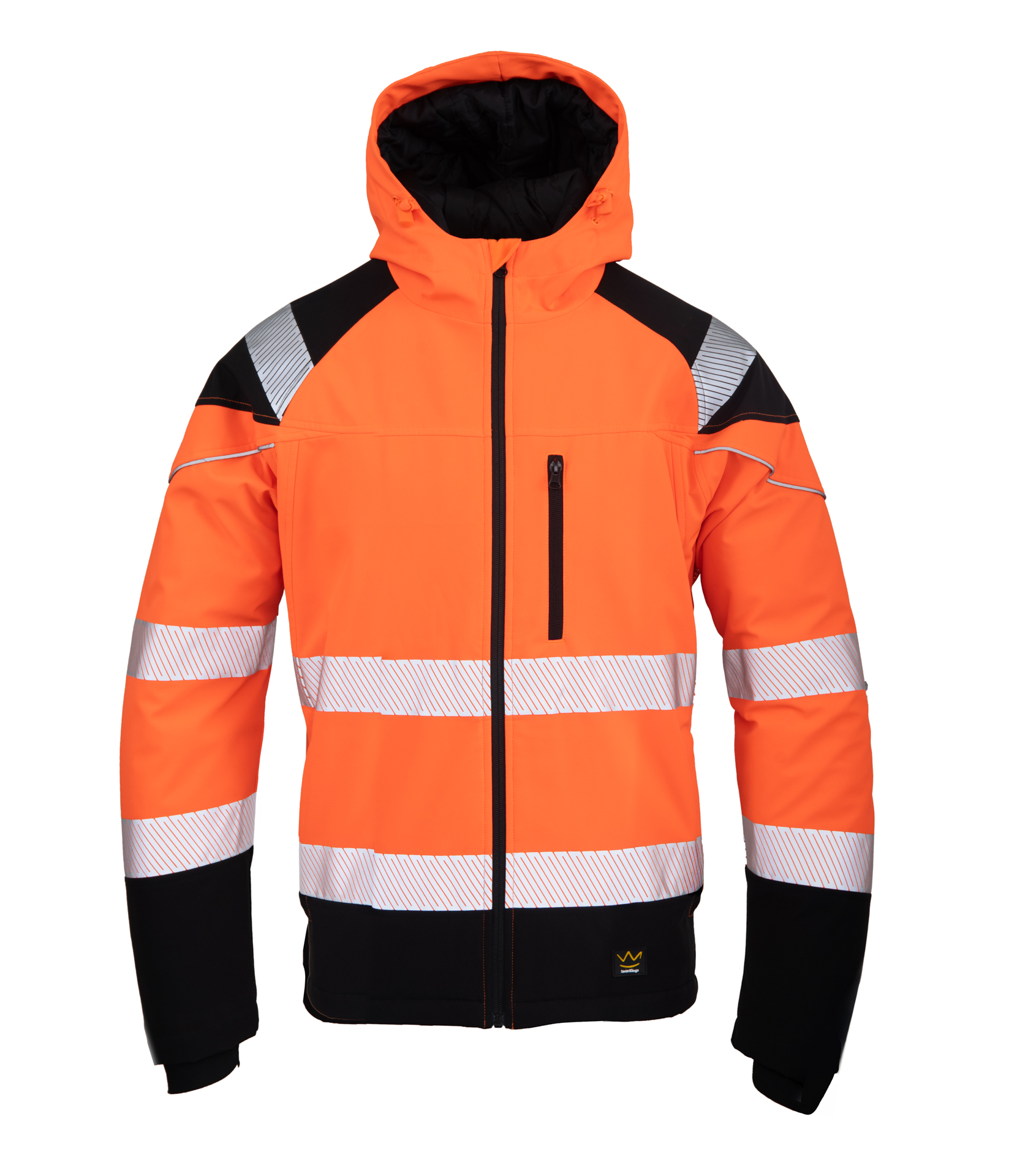 SEVEN KINGS. SEVEN KINGS FLASH KURTKA SOFTSHELL OCIEPLANY HIVI SKF007 POMARAŃCZ