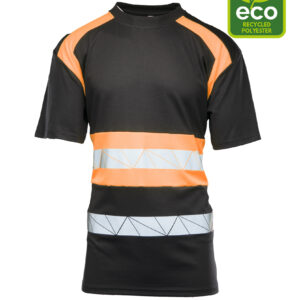 SEVEN KINGS ECO RIVAL KOSZULKA CZARNY/POMARAŃCZ R.L